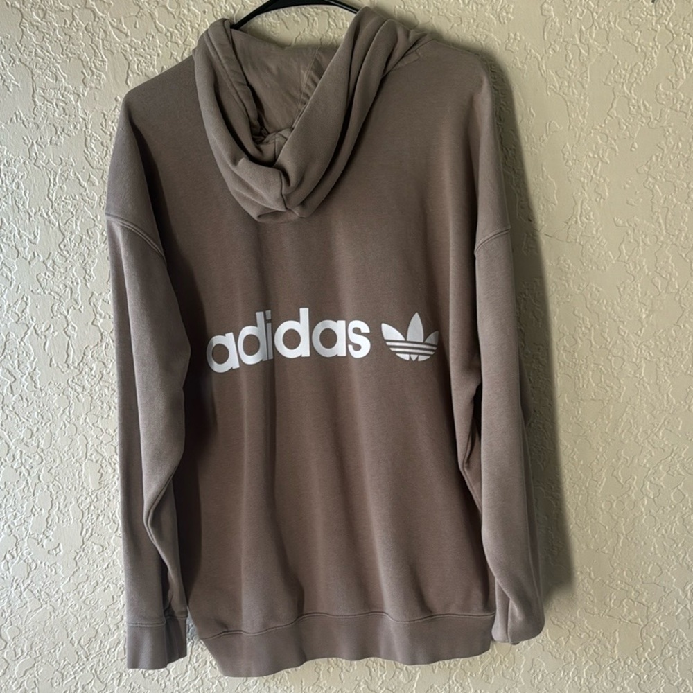 Adidas Men's Brown Hoodie